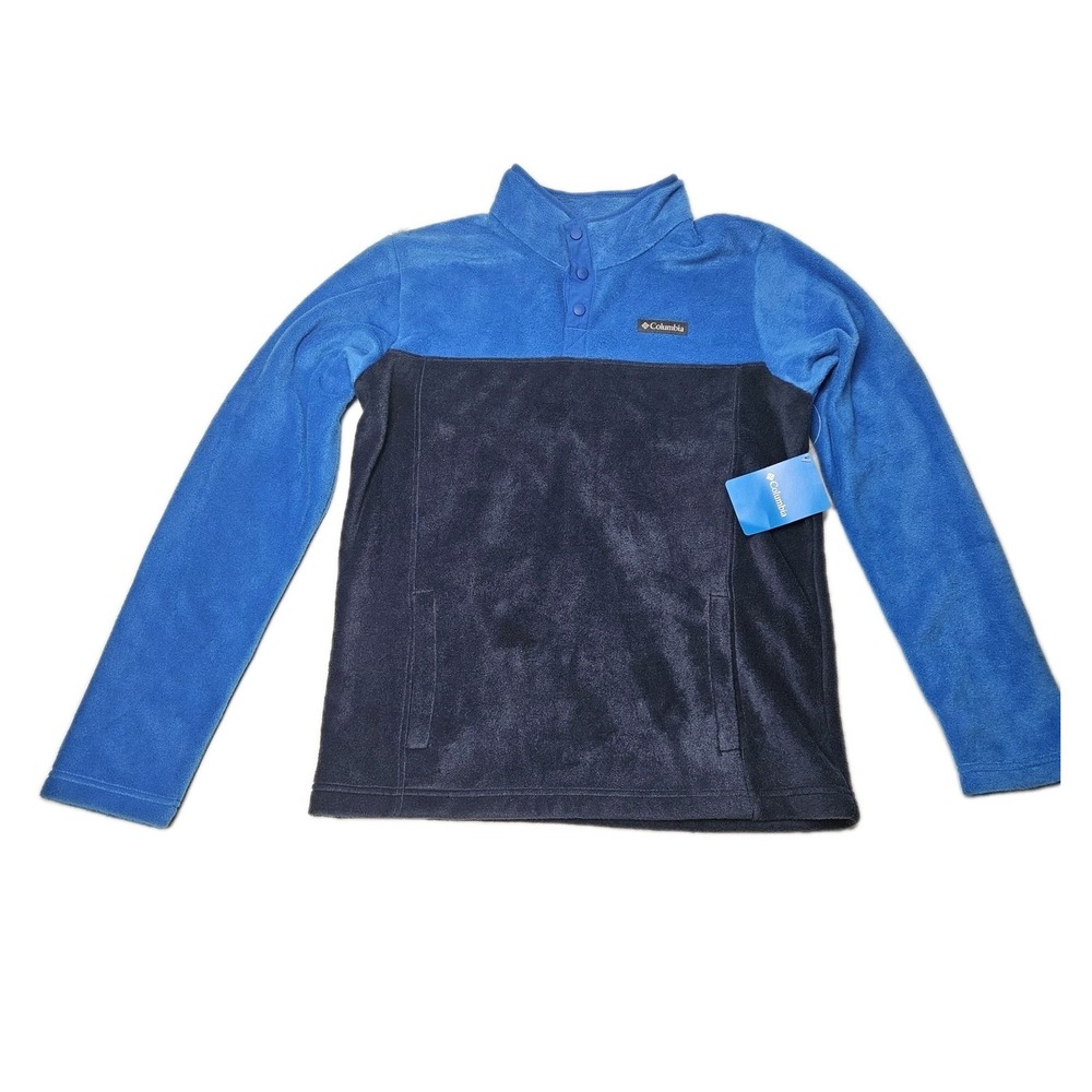 Columbia 1/4 Snap Fleece Pull Over Youth XL  Steen Mtn Blue